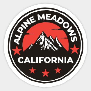 Alpine Meadows Ski Snowboard Mountain California Yosemite - Travel Sticker